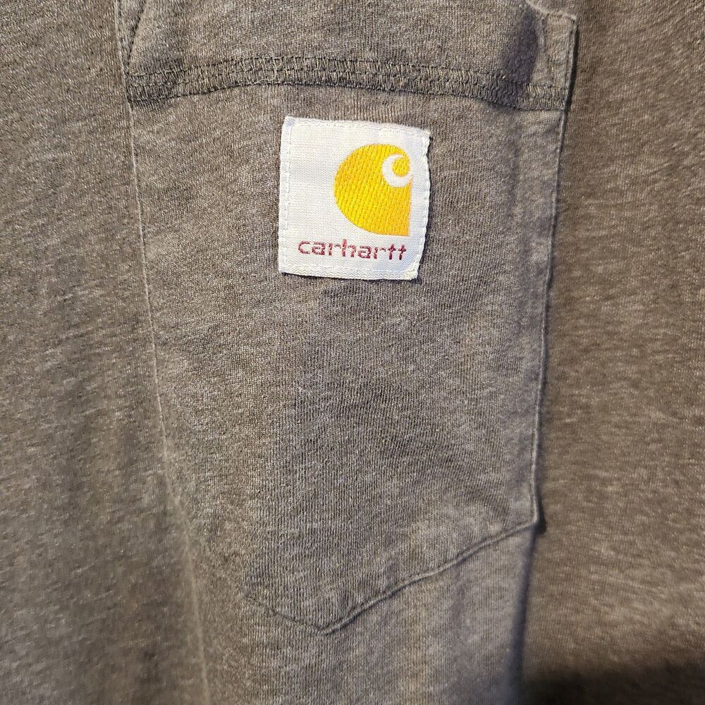 CARHARTT Relaxed Fit Crewneck Grey Pullover T-Shirt Men’s Sz 3XL Casual Workwear - Picture 10 of 10